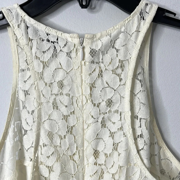 Likely Ivory Lace Fit & Flare Sleeveless Mini Dress - Picture 6 of 7